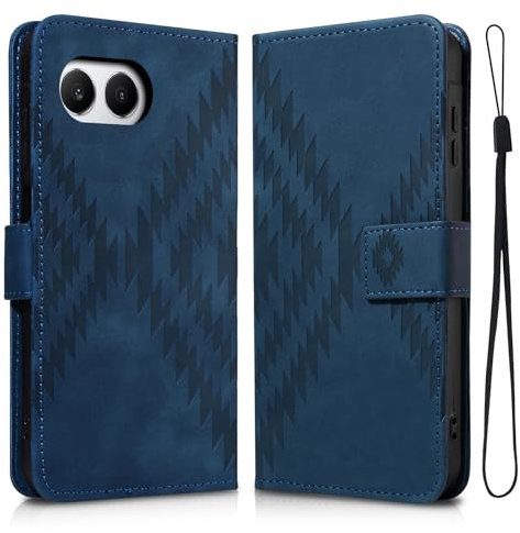 Auslbin Hülle für Oneplus Nord 4 5G 6.74 mit Standfunktion, Rundum PU-Schutzmaterial, Kratzfeste und Sturzsichere Oneplus Nord 4/CPH2663 Hülle, Blau