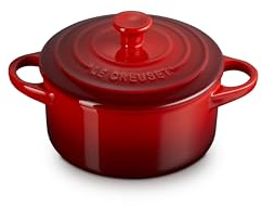 Le Creuset Stoneware Mini Round Cocotte, 24 oz., Cerise
