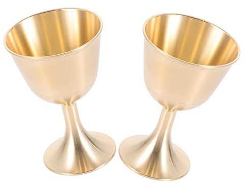 VICASKY 2 Pezzi Sacrificali Rame per Coppa Decorativa per Ritualità e Decorazione Resistente All Invecchiamento Capacità Alta
