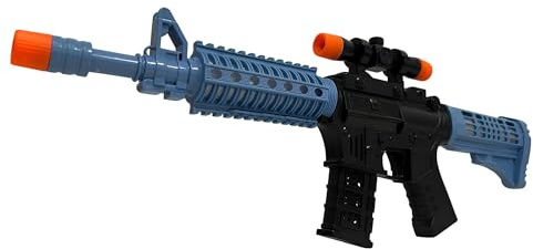 Mitra Giocattolo con Luci e Suoni cm 50 Fucile Giocattolo Bambini Mitra Pistola Giocattolo Mitra M4 Gioco con Luci e Suoni Mitragliatrice Giocattolo per Bambini a Batteria Gioco Fucile Mitragliatore
