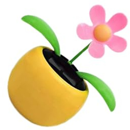 IOIUSKKU Maceta de Flores de Baile con energía Solar, Juguete Bailarina, Oficina para el hogar, niños, bebés, Juguetes interactivos, Regalos, No se Necesitan Pilas