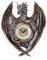 Nemesis Now Dracus Horologium 27,5 cm, Polyresin, Silber