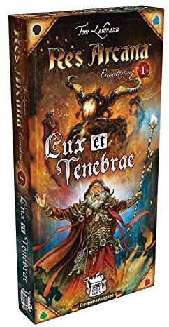 Sand Castle Games, Res Arcana – Lux et Tenebrae, Erweiterung, Kennerspiel, Kartenspiel, 2-5 Spieler, Ab 12+ Jahren, 30-60 Minuten, Deutsch
