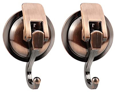 CYUaoao Lot de 2 crochets à ventouse solides pour accrocher des crochets robustes sans couture avec ventouse puissante en caoutchouc 6 mm max 5 kg spécialisés pour cuisine, salle de bain, chambre à