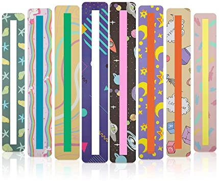 DEZ 8 PCS regle de lecture pour dyslexie règle de lecture dyslexie materiel aide lecture dyslexie guide de lecture règle de lecture dyslexie guide des tailles enfants