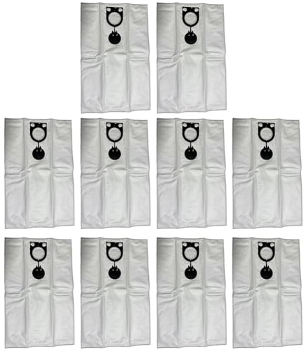 Paquete de 10 bolsas de polvo de doble capa de forro polar para aspiradora compatibles con Starmix FBV 20 FBV 25/35, FB 25/32/35, FBV 45-55 FBV40, FBV50, FBV55