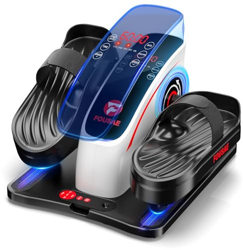 FOUSAE Mini Crosstrainer Elektrischer, Zwei Richtungen Untertisch Elektrischer Crosstrainer mit Fernbedienung, 15 Geschwindigkeiten Cross Trainer für Senioren, Display, Rutschfestem Pad