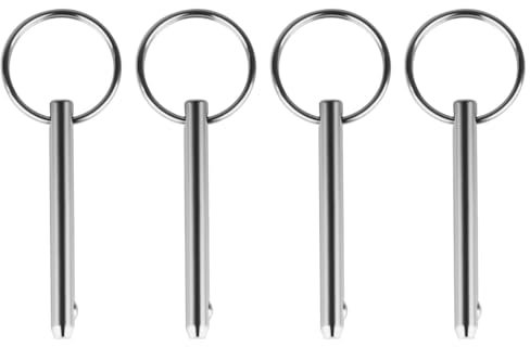 Perni a Sgancio Rapido, 4 Pezzi Tirare Perno Rapidi in Acciaio Inossidabile 316, Pin di Bloccaggio Accessori per Barche Cerniere di Coperta Yacht Camper