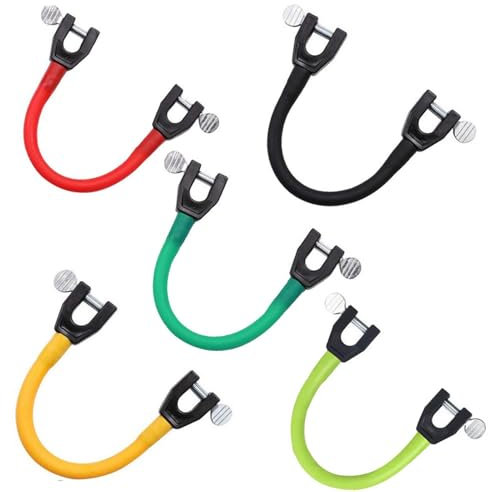 Skispitzenverbinder für Kinder, 5 Stück tragbare Skitrainingshilfe, Ski Clips mit Edelstahlkopf, Skispitzenkeilhilfe für Winterskiausrüstung, Skizubehör für Anfänger (zufällige Farbe)