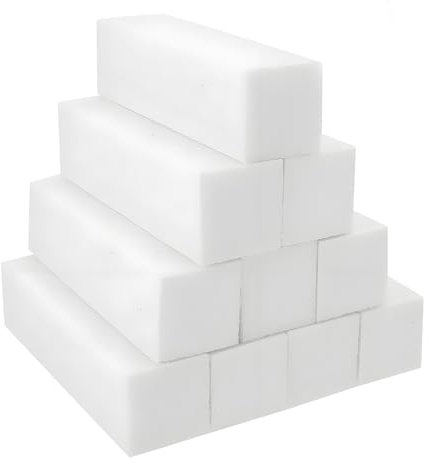 10 blocchi lucidanti per unghie, blocchi di lucidatura, blocchi bianchi buffer, lima per unghie, lima per unghie, per manicure, pedicure e modellazione, saloni per unghie (bianco)
