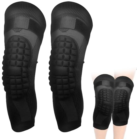 KEORHEZ 1 Paar Knieschoner Arbeiten, Sport Knieschützer, Längere Version Schwamm Rutschfest Knieschoner, Antikollisions Kniekissen, für Gartenarbeit, Reinigung, Bodenbeläge, Volleyball, Tanzen