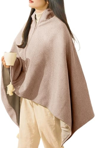 Patifirst Coprispalle Riscaldato | Sciarpa Riscaldata Elettrica Portatile USB,3 Livelli Temperatura per Donne Adulti Anziani Freddo Viaggio Campeggio