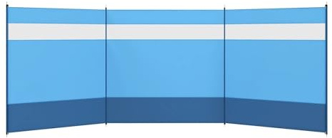 NihaoWXM Frangivento da Spiaggia Paravento da Campeggio, frangivento a 4 Pali con finestre Trasparenti, Borsa for Il Trasporto e in Acciaio, for roulotte Camper