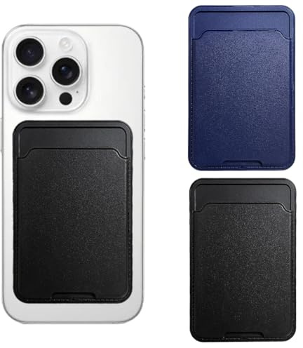 XENQITO 2 Piezas Tarjetero para MóVil, Tarjetero con Adhesivo para La Parte Posterior Del Teléfono, Fundas para Tarjetas de Tela Elástica, Tarjetero Adhesivo Funda Billetera, para Varios Teléfono