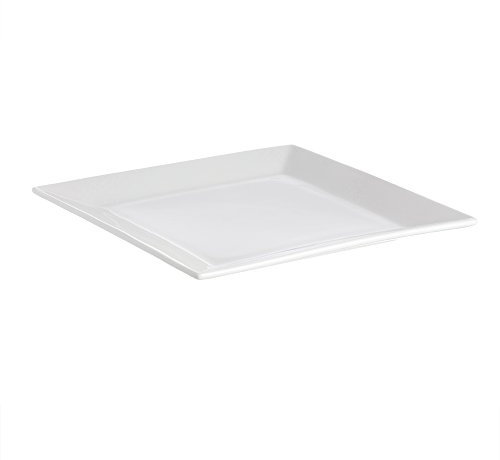 PORCELLANA Prato-Bandeja/Plato Cuadrado (25,5 cm), Porcelana, Multicolor, 0.1 x 0.1 x 0.1 cm