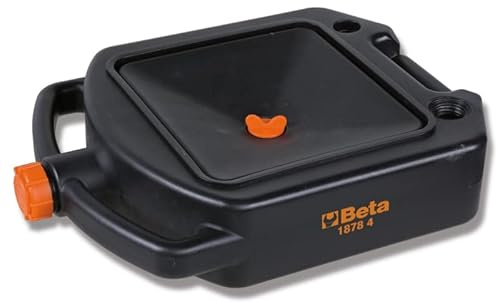 Beta 1878 4 – Bac de récupération de liquide de 4 litres transportable, compact et résistant aux éclaboussures, idéal pour les motos et les petits véhicules