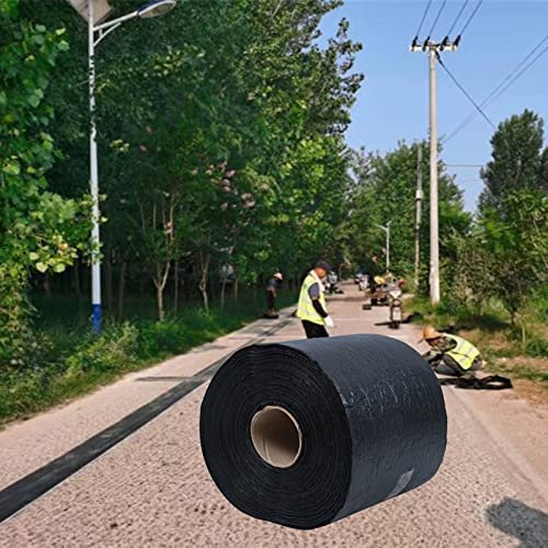 Tela asfaltica autoadhesiva cinta impermeable Pasarela Al Aire Libre Cinta Asfáltica De Reparación De Grietas En Carreteras, Impermeable Rollo De Parche De Asfalto Autoadhesivo Para Techo, Negro (Col