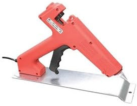 Pistola colla a caldo professionale punta fine con piastra d'appoggio magnetica stick 12 mm 100w con valigetta