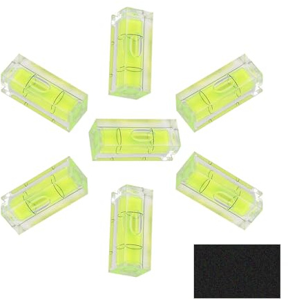 6 Pezzi Mini Livella a Bolla, 15 X 15 X 40 Mm Livello Bolla di Precisione con Forza di Aspirazione Magnetica Autoadesiva
