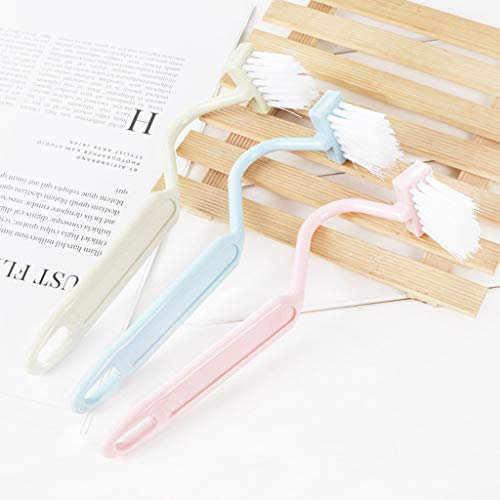 BFLKY Toilet For Rim Brush Bow Curved Flush Brush Bathroom Cleaning