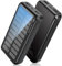 Solar Powerbank 52800mAh, Solar Ladegerät mit 2 USB-A Ausgang & 1 USB-C Eingang, Outdoor Wasserfester Externer Akku mit Solarpanels und Taschenlampe für Smartphones Tablets Camping