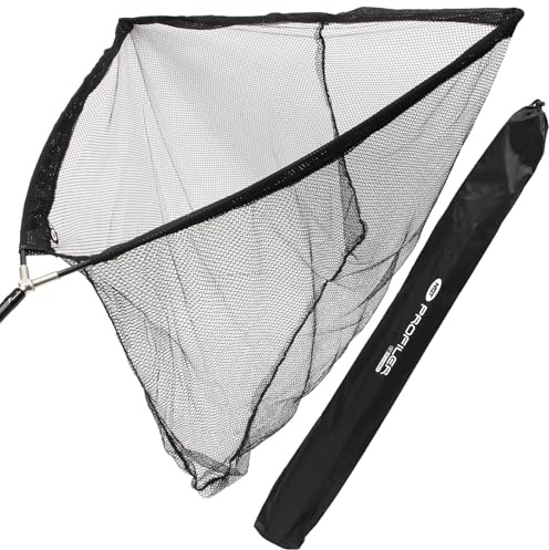Profiler 42 Landing Net and 1.8m Handle Combo – Deluxe Metal Spreader Block, Fibreglass Arms, 2pc Telescopic Pole, Carry Case – Compact & Durable Coarse Fishing Net