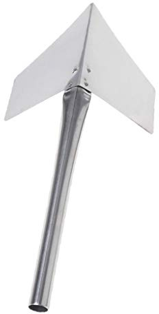 1 Pz Acciaio Inox Giardino Manico In Metallo 90 Gradi Angolo Esterno Cazzuola Stucco Raschietto Rigido