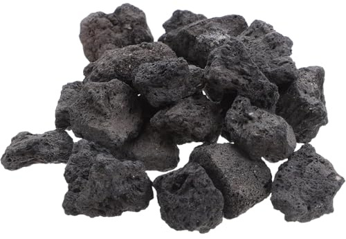 UKCOCO Lava Rock Aquarium : Natural Volcanic Rocks Decorative Stones for Fish Tank Landscaping and Potted Plants, 200g
