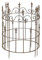 2-er Set Staudenhalter Strauchhalter halbrund Rankhilfe Metall Eisen Rostfarben Deko 80cm hoch 59 cm breit