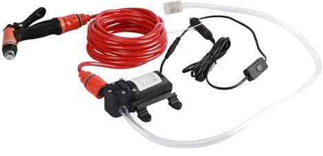 Bomba de Lavado de Coches de 12 V, autocebante de Alta presión de 12 V, purificador de Agua eléctrico automático, Kit de Bomba de Lavado para máquina de Limpieza de lavadoras de automóviles