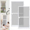 YARDIN Mosquitera para puerta, protección contra insectos, puerta de balcón con marco de aluminio, protección contra moscas para puerta de terraza, salón (120 x 240 cm, blanco)