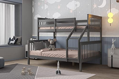 Flair Wooden Zoom Triple Bunk Bed - Grey