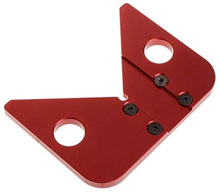JMorCO Robusto carpintería 45/90 Grados Ángulo trazador Regla Aluminio Línea Central Marcar Línea Indicador Carpintero Herramienta de medición Herramientas de carpintería (Color : Gold)
