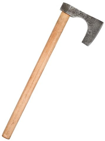 ULFBERTH | echte Wikinger-Axt aus Stahl | Hand-geschmiedet | Mittelalter Beil | Wikinger Kostüm | Reenactment | Axt-Kopf nach Petersen Typisierung (Typ C)