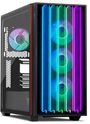 YEYIAN Gabinete Gamer Mirage S, Media Torre ATX, Vidrio Templado, USB 3.2 (YCM-APMIR-S1)