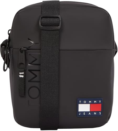 Tommy Jeans Herren Crossbody Bag Tasche Daily + Reporter Elegant, Schwarz (Black), Einheitsgröße