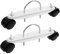 KICHOUSE Electric Heater Roller Base 2x Replacement Caster Brackets for Oil-filled Radiator Universal Stand Caster Wheels for Easy Mobility