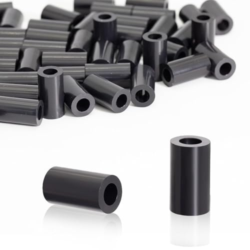 KINETOX 60 Pièces Rondelles d'espacement Rondes en ABS Entretoises Plastique Isolantes Rondelle Plastique M6 pour vis M6 11x25mm pour Circuit Imprimé | Isolation électrique