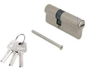 IZHAOGJING Bombin Cerradura Seguridad, Bombin Doble Embrague Cerradura de Puerta Interior de Repuesto, Cerradura de Puerta de Dormitorio, Cerradura de Llave excéntrica(90-30-60mm)