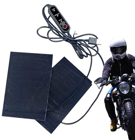 Uppvärmda styrhandtag - USB-elektriskt värmehandtag för vinterstyre | Vattentäta halkfria motorcykelhandskydd, 3 temperaturinställningar värmekudde för tillbehör