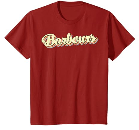 Barbours T-shirt rétro style baseball T-Shirt
