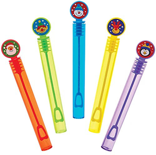 Baker Ross Jouet Enfant Bulles de Savon motif Personnages de Noël - Lot de 10, Jeux pour les Enfants (FX403)