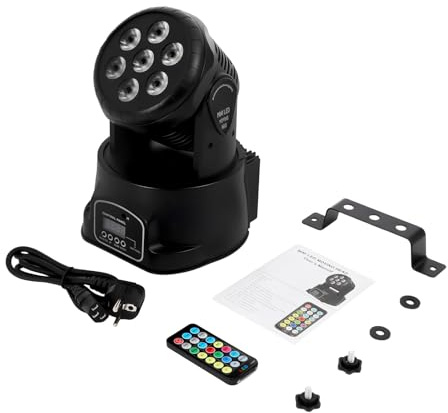 DMX7 4-i-1 RGB 105 W LED-discolampa med fjärrkontroll, DJ-festbelysning för disco bröllop halloween hemmafest