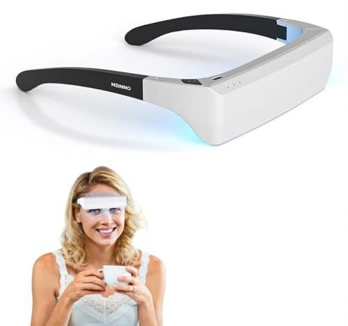 GentleGlow MEINNO Light Therapy Glasses, Portable Daylight Lamp, Wearable Sunlight Lamp, Boost Energy, Relief for Sleep Problems, Jet Lag - Perfect for Christmas Gift