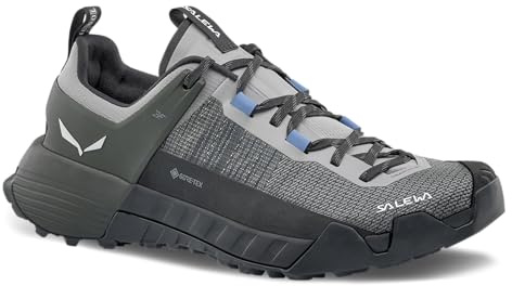 Salewa Women's Wildfire NXT GTX Approach Shoes - Alloy/Dark Olive - 8.5