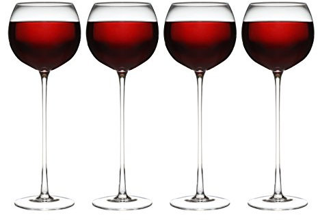 AddCore Ltd Set of 4 Long Stem Wine Glasses
