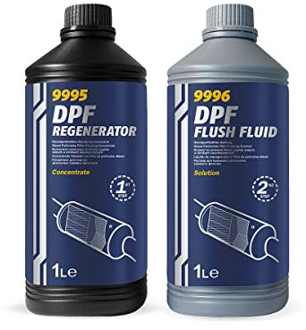 MANNOL 1L+1L 9995 DPF Regenerator And 9996 Flush Fluid For Cleaning And Restoring DPF Efficiency