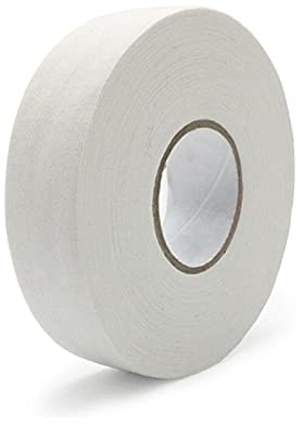 UKUSI Hockey Stick Tape, HandleTape 2.5cm*25m Racket Grip Polyester-Cotton Field Hockey Stick Grip Tape Suitable for Hockey Squash Racket Badminton Grip Skipping Rope Fishing Rod (White)