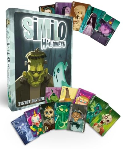 Skräcklig guild Similo: Halloween – kooperativt kortspel för snabba rundor – familjevänligt gissningsspel med fruktansvärda varelser – tyska – 2-8 spelare – från 7 år
