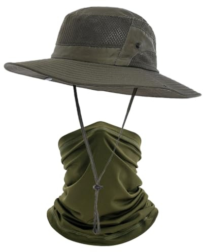 TYXHXTF Sombrero, Sombrero de Pescador, Verano Playa Gorra, Sombrero de Sol, Gorro Pescador, ala Ancha, Impermeable Ajustable, para Hombre y Mujer, para Senderismo Camping